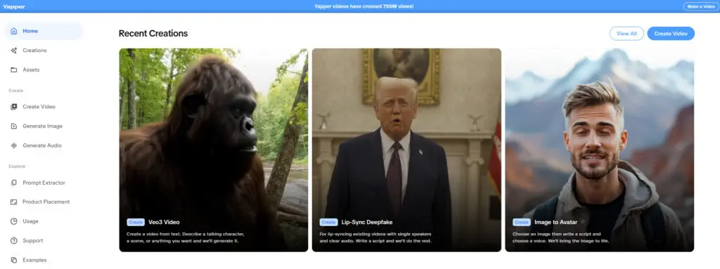 Viral Videos with Yapper AI