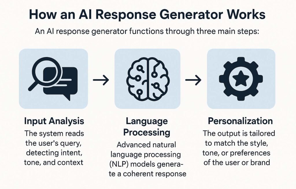 How an AI Response Generator Works An AI response generator
