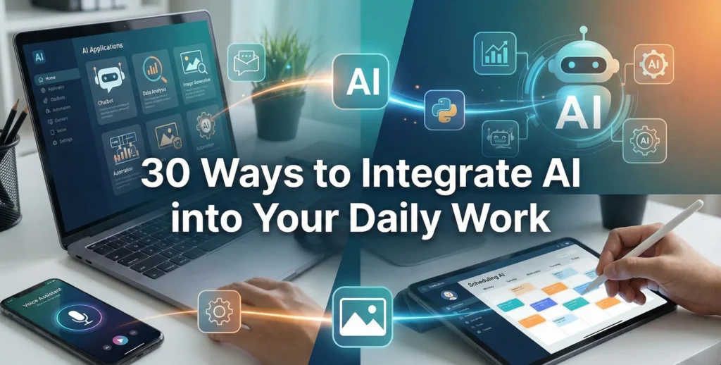 30 Ways to Use AI into Your Daily Work